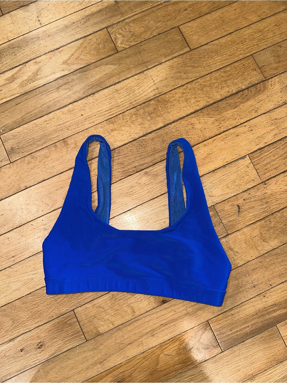 Woman’s Beach Riot bikini top swim bathing suit ribbed